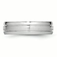 thumbnail image 3 of Cobalt Polished and Satin Grooved 6mm Band Ring 12.5 Size, 3 of 6