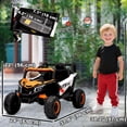 thumbnail image 3 of Qaba Voiture Électrique 12 V pour Enfants avec Télécommande, pour 3 à 5 Ans, Orange, 3 of 10