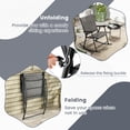 thumbnail image 4 of Gymax 4pcs Patio Folding Rocking Chair Heavy-Duty Metal Frame Rockers Outdoor Gray, 4 of 4