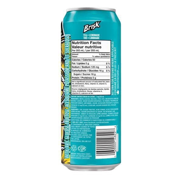 Discontinued Brisk Half & Half Iced Lemonade 710ml