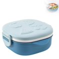 thumbnail image 3 of Decodeary Lunch Box Home Office School 400ml Stainless Steel Food Container Carrying Containers Meal Preservation Carrier Storage Boxes Blue, 3 of 8
