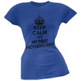 thumbnail image 1 of Keep Calm First Mother's Day Royal Juniors Soft T-Shirt, 1 of 1