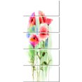 thumbnail image 2 of Red Poppy Flowers Watercolor Sketch - Large Floral Canvas Art Print, 2 of 3