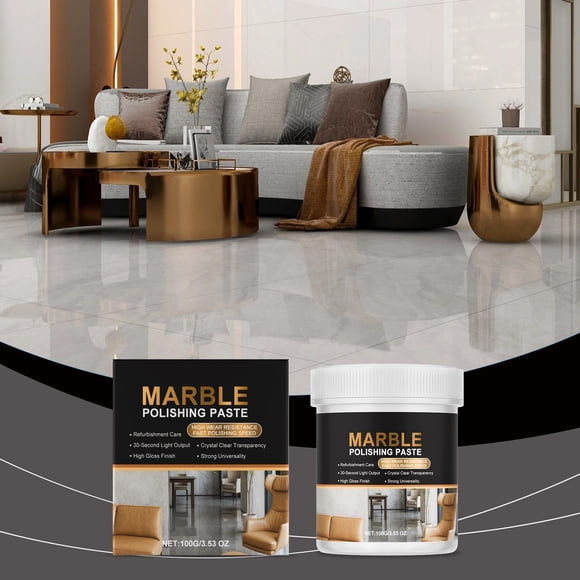 Quartz Polishing Paste for Countertops - Scratch Repair, Stain Remover, and Brightener for Granite, Marble, and Artificial Stone Surfaces
