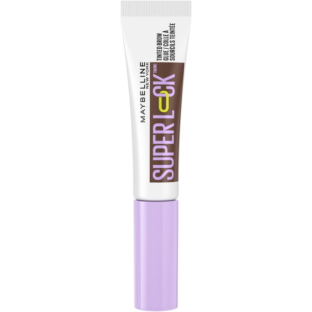 Colle à sourcils SuperLock de Maybelline, gel à sourcils transparent, tenue de 24 heures, deep brown ,7 ml
