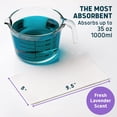 thumbnail image 4 of Lunderg Lavender Scented Super Absorbent Commode Pads - Medical Grade Value Pack 100 Count - for Bedside Commode Liners Disposable, Adult Commode Chair, Portable Toilet Bags - Light Scent, 4 of 10