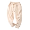 thumbnail image 1 of Toddler Boy Girl Sweatpants Athletic Joggers Pants Solid Color Elastic Waist Track Pants Spring Clothes, 1 of 3