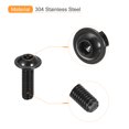 thumbnail image 4 of Unique Bargains Flanged Button Head Socket Cap Screws, 25 Pack M6x20mm 304 Stainless Steel Bolts, 4 of 5