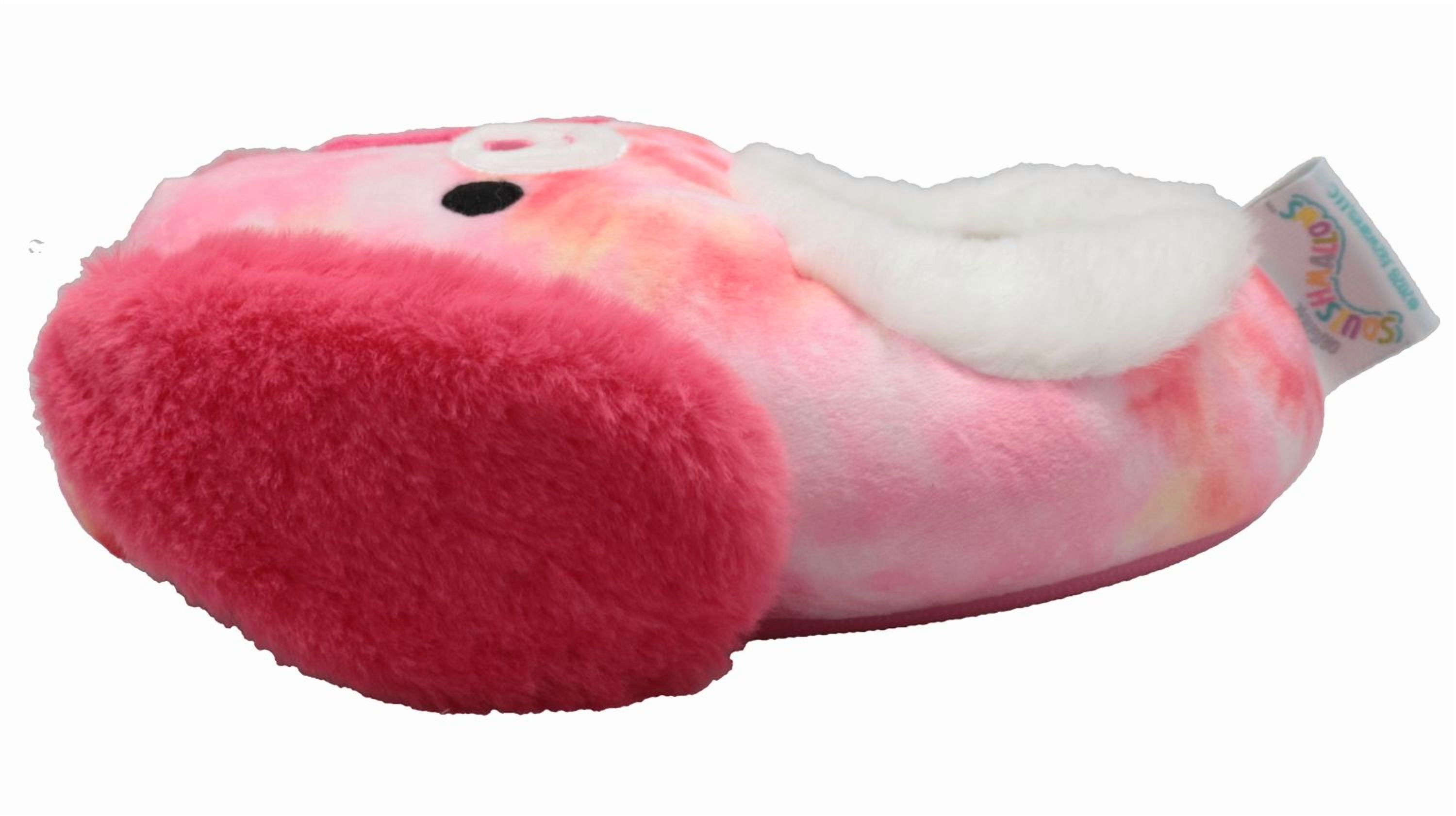 Chaussons pour fille Squishmallows avec Detina, le chien tie-dye.