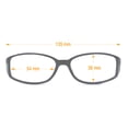 thumbnail image 2 of Lunettes de Lecture Classiques à Lentille Pleine, Charnières à Ressort, Ovales, pour Lecture - Écaille (+2,00), 2 of 2