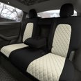 thumbnail image 3 of FH Group Waterproof Neoprene Custom Fit Rear Seat Covers for 2020-2025 Tesla Model Y Beige, 3 of 6