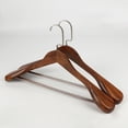 thumbnail image 1 of High-Grade Wide Shoulder Wooden Coat Hangers - Solid Wood Suit Hanger, 1 of 7