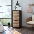 thumbnail image 3 of TUHOME Kaia Commode à 5 Tiroirs Commodes en Bois d'Ingénierie en Multicolore, 3 of 9