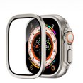 thumbnail image 1 of Langgg 2pieces Non Discoloring Titanium Frame 49mm Protective Tempered Film Protective Film Tightly Black, 1 of 6