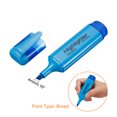 thumbnail image 4 of Unique Bargains Highlighter, Broad Point, Blue, 4 Pack, 4 of 6
