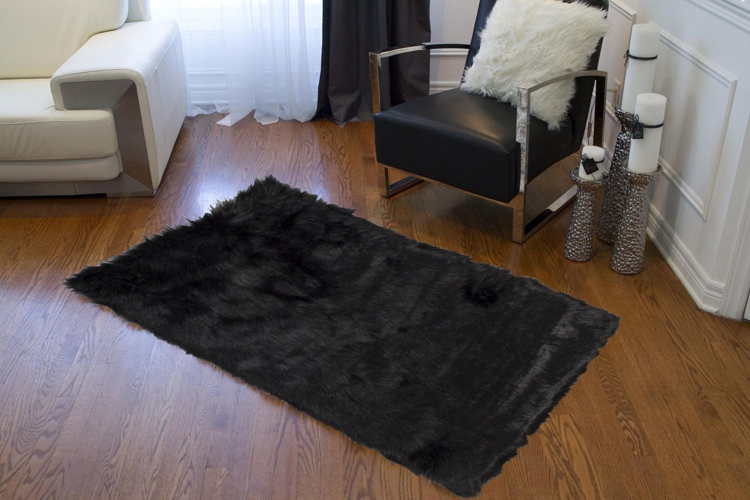 Tapis Hudson En Fausse Fourrure De Mouton