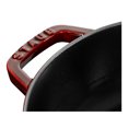 thumbnail image 3 of STAUB Braisières 3,7 L Fonte Ronde Sauté Pan Chistera, Rouge Grenadine, 3 of 6
