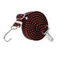 thumbnail image 2 of Adjustable Flat Cords with Hooks, Heavy Duty Straps with Hooks, Adjustable Buckles, Luggage Elastic Rope - Red 2m, 0.5 to 2 Meters, 2 of 8