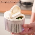 thumbnail image 4 of Refrigerator Food Storage Containers, Airtight Kitchen Organizer Boxes, Fresh Produce Keepers, Removable Strainer Basket, Garlic Ginger Onion Saver, Multipurpose Fridge Freezer, 4 of 9