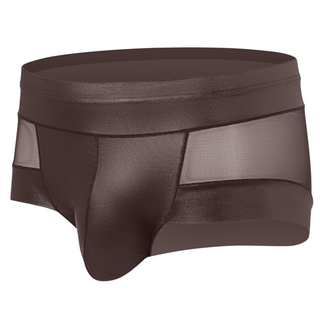 EOYWHK Boxer Briefs for Men,Soft Breathable Underwear,Clear Bandage Seamless Mesh Trunks