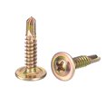 thumbnail image 1 of 100 Pcs 8x3/4 Pouces Vis Autotaraudeuses, Acier au Carbone Auto-Perçant, Jaune, 1 of 6