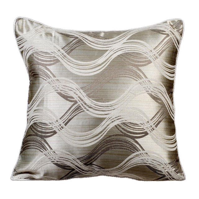 Cushion Cover, Cushion Cover, Decorative Pillow Covers 22x22 inch (55x55 cm) Grey, Silk Throw Pillow Covers, Handmade Pillow Covers, Contemporary Style, Abstract Pattern - Grey Trance
