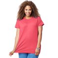 thumbnail image 1 of Just My Size T-Shirt Col Rond à Manches Courtes en Jersey de Coton pour Femmes, 3X, Rose Vif, 1 of 1
