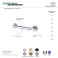 thumbnail image 5 of Kingston Brass Kingston Brass Barre de Préhension Décorative Camelon 24 Pouces, 5 of 5