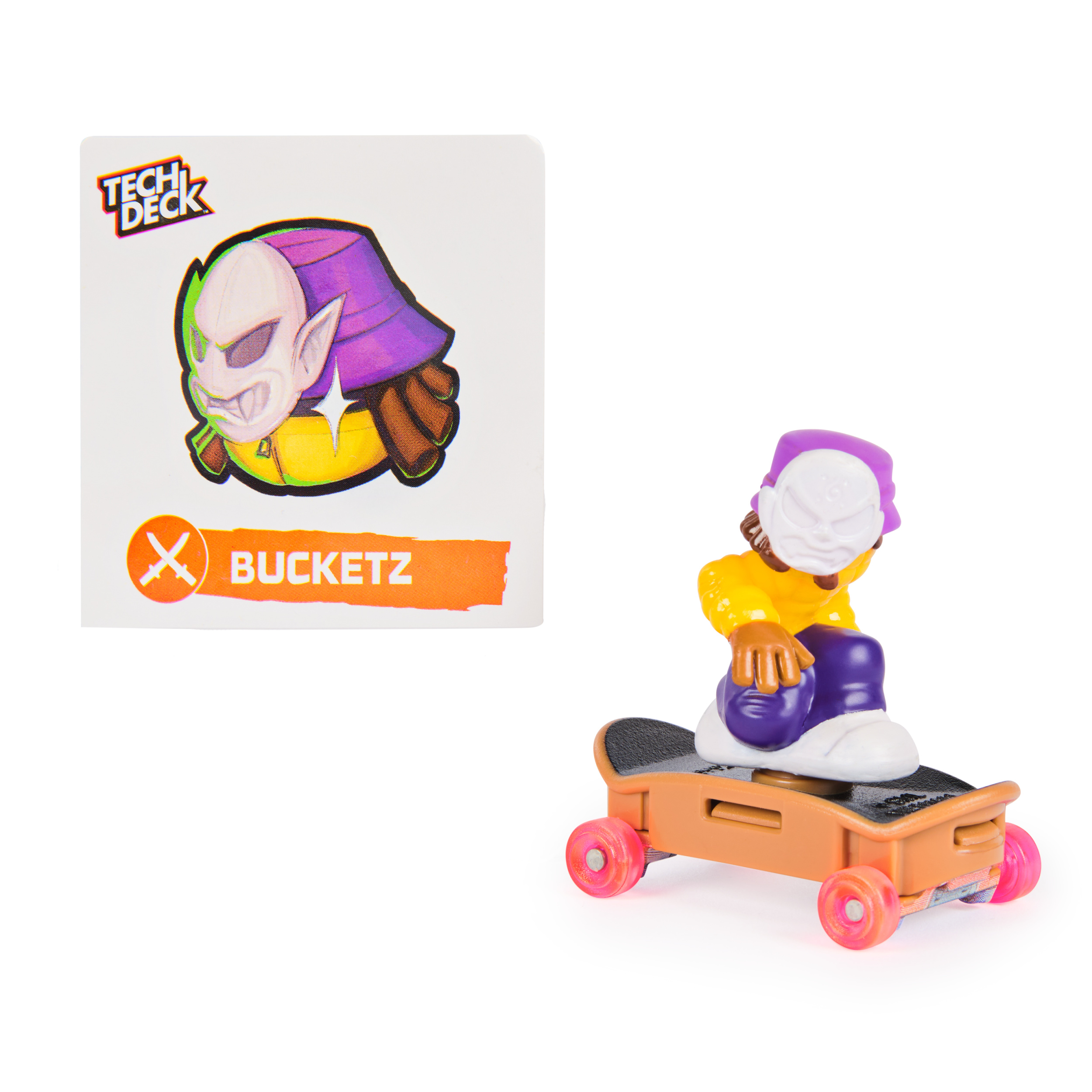 Tech Deck, Free Riders, Pack de 1 jouet surprise, fingerboard et jouet à manipuler mystère, jouets et coffrets de skateboard pour enfants, figurines à collectionner, à partir de 6 ans