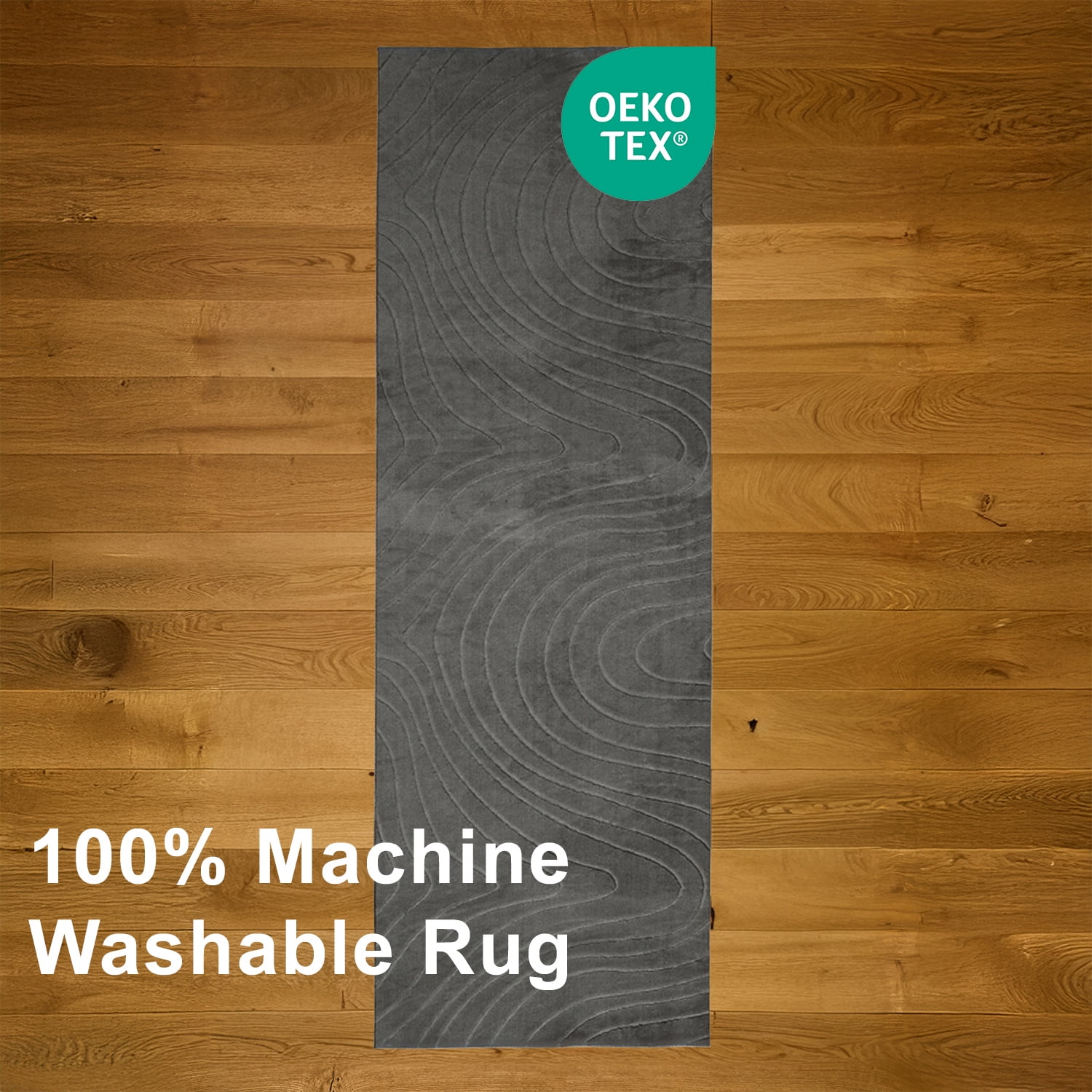 Tapis de Couloir Somos Lavable A la Machine Contemporain/Moderne pour Salon, Chambre, Salle Manger, Entrée, et Plus Encore.