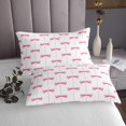thumbnail image 3 of Erosebridal Bowknot Coverlet Set King for Teens, Princess Ribbon Bedding Set, Cartoon Decor 3pcs, 3 of 5