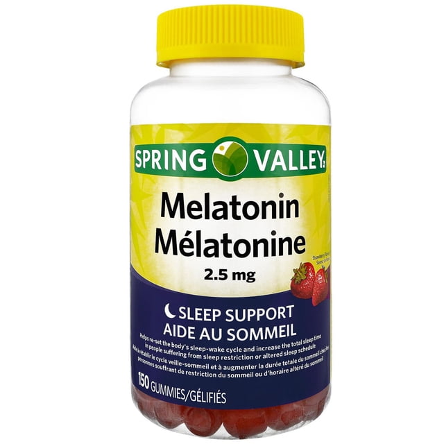 Spring Valley Melatonin Gummy, 2.5 mg