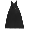 thumbnail image 4 of Robe Justaucorps pour Femmes Sans Manches à Col en V Profond, Dos Nu, Fluide, Longue, pour Cocktail et Fête, 4 of 5