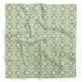 thumbnail image 1 of Bimba Yellow Vector Design Damask Pure Silk Printed Scarf Dupatta Head Neck Wrap Bandanas For Women 40 x 80 Inches, 1 of 6