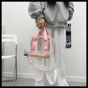 Dvkptbk Backpack for School Clear Backpack Heavy Duty PVC Transparent Backpack Large School Book Bag School Supplies on Clearance