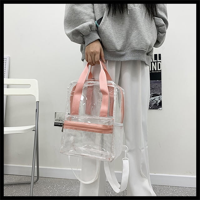 Dvkptbk Storage Clear Backpack Heavy Duty Pvc Transparent Backpack Large School Book Bag Home Essentials