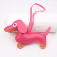thumbnail image 1 of Leather Dachshund Keychain with Rope Handmade Sausage Dog Bag Charm for Phone Case, Car Keys & Pet Lover Accessory, 1 of 1