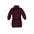 thumbnail image 1 of Kmbangi Robe Tricotée pour Enfants, Jupe à Col Montant avec Ceinture, 1 of 6