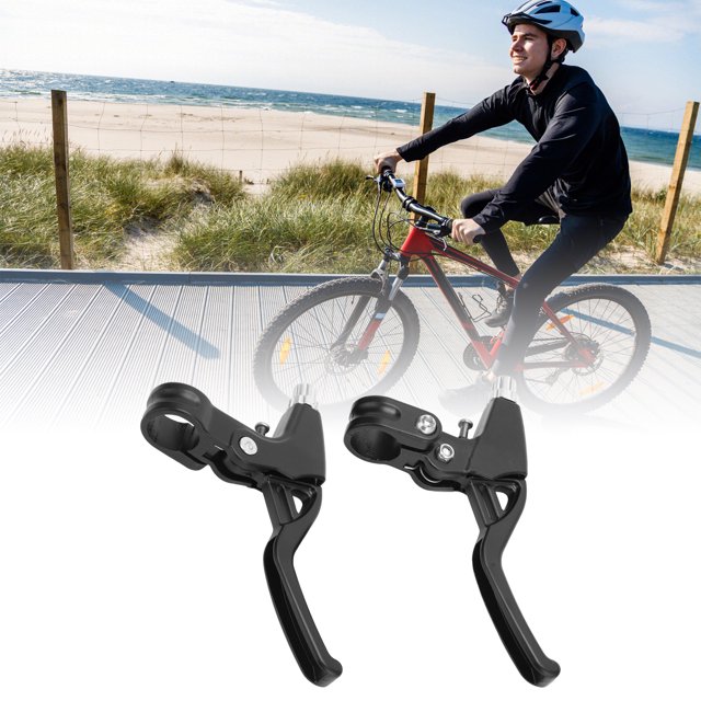 Bike Brake Lever, Practical To Use Bike Brake Handle High Reliability Lightweight for Bike Black,Silver