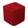 thumbnail image 2 of 10"-13" Stretch Ottoman Slipcover Footstool Footrest Living Room Soft Cover red, 2 of 8