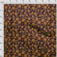 thumbnail image 3 of oneOone Popeline de Coton Feuilles & Tissu Imprimé Artistique Floral 1 Yard 42 Inch Wide, 3 of 4