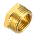thumbnail image 4 of Unique Bargains Brass Threaded Pipe Fitting 3/4 PT Male x 1/2 PT Female Hex Bushing Adapter 5pcs, 4 of 4