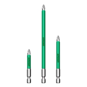 GREENER Screwdriver Drill Bit Set Anti-slip DIY Screw Driver Portable High Precision Household Tools Extractor Accessories 65/90/150mm 3PCS