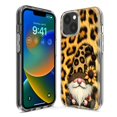 thumbnail image 3 of MUNDAZE Apple iPhone 12 Pro Shockproof Clear Hybrid Protective Phone Case Gnome Sunflower Leopard Cover, 3 of 6