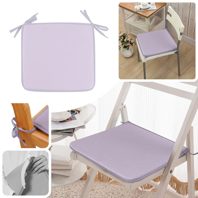 Cozival Coussin de Siège Antidérapant, Coussin d'Extérieur à Sangle Carrée - Coussin de Siège de Jardin/patio Résistant aux Intempéries pour Chaise et Tabouret - Lavable à la Machine, Coussin de Siège d'Extérieur, Gris
