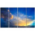 thumbnail image 2 of Dramatic Sunset Sky with Thunderstorm - Beach Photo Canvas Print, 2 of 3