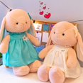 thumbnail image 4 of Poupée Lapin Confortable Haute Élasticité avec Robe Longue Oreille Jouet Mignon pour Enfants, 4 of 8