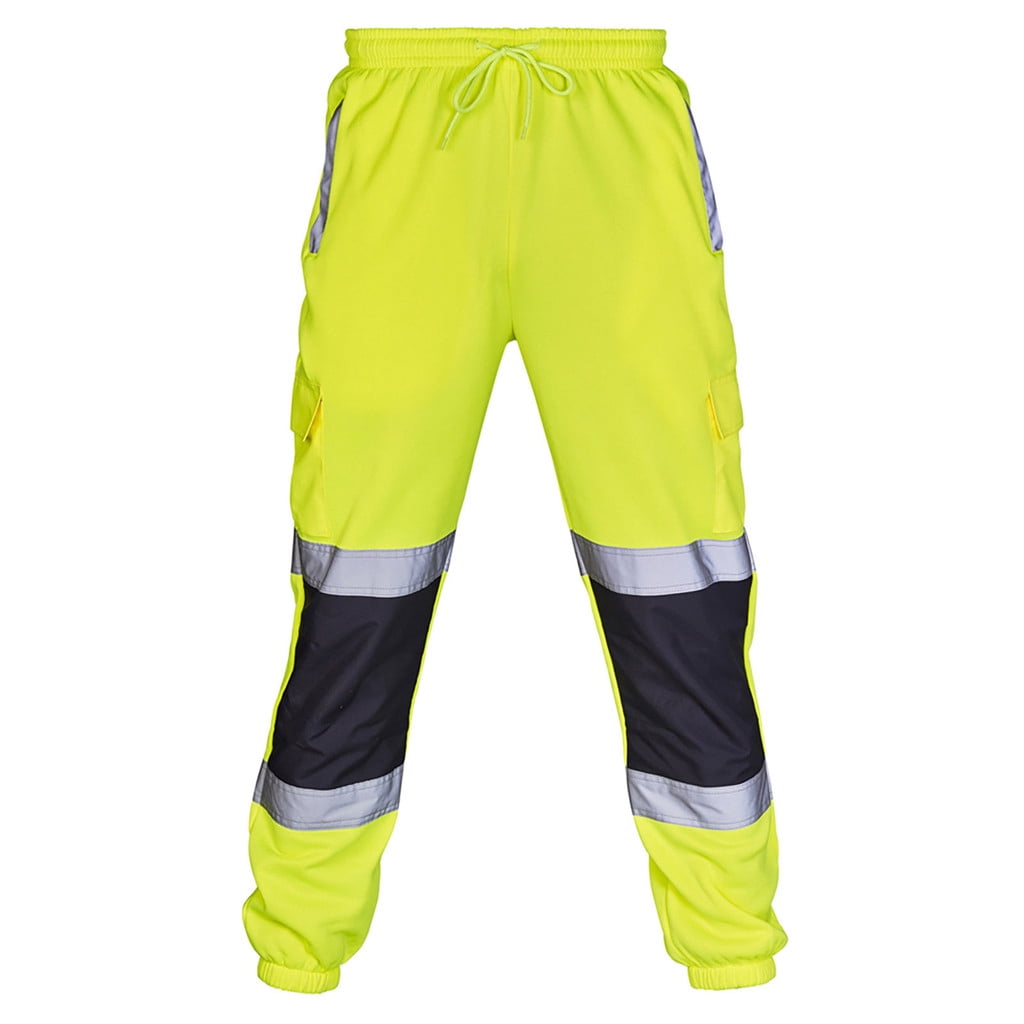 Design Men Pants Men Road Work High Visibility Overalls Casual Pocket Work Casual Trouser Pants