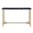 thumbnail image 3 of Steve Silver Daxton Black Faux Marble Sofa Table, 3 of 5