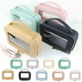 thumbnail image 3 of mtvxesu New Fashion Counter High End Handheld Makeup Case With High Appearance Value Travel Portable Window Opening Transparent PVC Makeup Bag Sale, 3 of 3